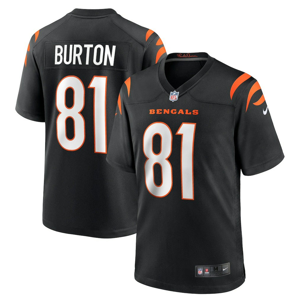 Jermaine Burton Cincinnati Bengals Game Jersey - Black - Nike