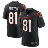 Jermaine Burton Cincinnati Bengals Game Jersey - Black - Nike