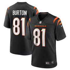 Jermaine Burton Cincinnati Bengals Game Jersey - Black - Nike