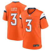 Wil Lutz Denver Broncos Team Game Jersey - Orange - Nike