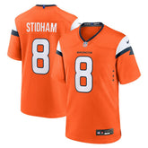 Jarrett Stidham Denver Broncos Team Game Jersey - Orange - Nike