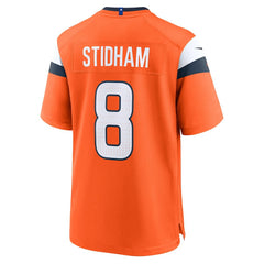 Jarrett Stidham Denver Broncos Team Game Jersey - Orange - Nike