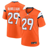 Ja'Quan McMillian Denver Broncos Team Game Jersey - Orange - Nike