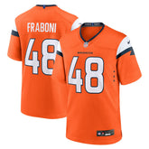 Mitchell Fraboni Denver Broncos Team Game Jersey - Orange - Nike