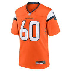 Luke Wattenberg Denver Broncos Team Game Jersey - Orange - Nike