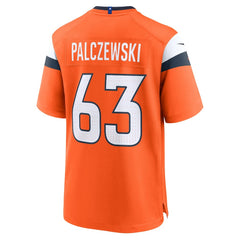 Alex Palczewski Denver Broncos Team Game Jersey - Orange - Nike