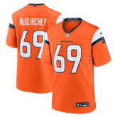 Mike McGlinchey Denver Broncos Team Game Jersey - Orange - Nike