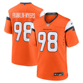 John Franklin-Myers Denver Broncos Team Game Jersey - Orange - Nike