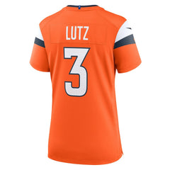 Wil Lutz Denver Broncos Women's Team Game Jersey - Orange - Nike