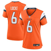P.J. Locke Denver Broncos Women's Team Game Jersey - Orange - Nike