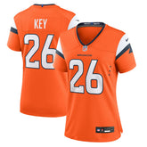 Devon Key Denver Broncos Women's Team Game Jersey - Orange - Nike