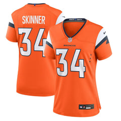 JL Skinner Denver Broncos Women's Team Game Jersey - Orange - Nike