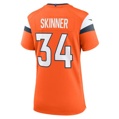 JL Skinner Denver Broncos Women's Team Game Jersey - Orange - Nike