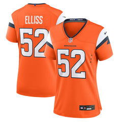 Jonah Elliss Denver Broncos Women's Team Game Jersey - Orange - Nike