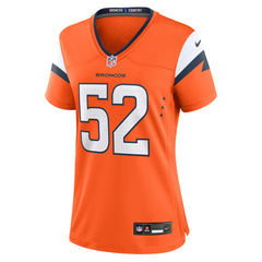 Jonah Elliss Denver Broncos Women's Team Game Jersey - Orange - Nike