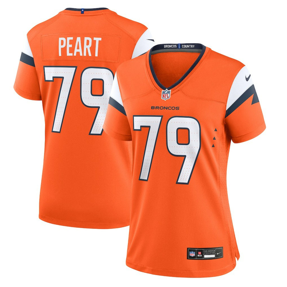 Matt Peart Denver Broncos Women's Team Game Jersey - Orange - Nike