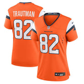 Adam Trautman Denver Broncos Women's Team Game Jersey - Orange - Nike