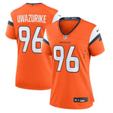 Eyioma Uwazurike Denver Broncos Women's Team Game Jersey - Orange - Nike