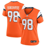 John Franklin-Myers Denver Broncos Women's Team Game Jersey - Orange - Nike