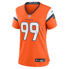 Zach Allen Denver Broncos Women's Team Game Jersey - Orange - Nike
