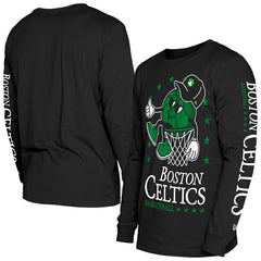 New Era Boston Celtics Old School Sport Long Sleeve T-Shirt Black