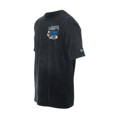 New Era Minnesota Timberwolves Old School Sport Enzyme Wash Oversized T-Shirt Black