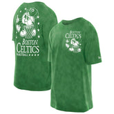 New Era Boston Celtics Old School Sport Enzyme Wash Oversized T-Shirt Kelly Green