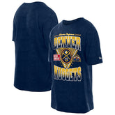 New Era Denver Nuggets Old School Sport Vintage Wash T-Shirt Navy