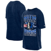 New Era Dallas Mavericks Boxy Old School Sport Vintage Wash T-Shirt Navy