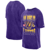 New Era Los Angeles Lakers Old School Sport Vintage Wash T-Shirt Purple