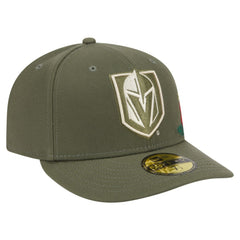 Vegas Golden Knights New Era Tonal Florals 59FIFTY Fitted Hat - Olive | New Era on sale