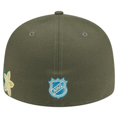 Vegas Golden Knights New Era Tonal Florals 59FIFTY Fitted Hat - Olive | New Era on sale