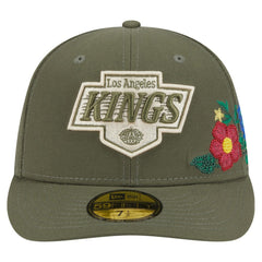 Los Angeles Kings New Era Tonal Florals 59FIFTY Fitted Hat - Olive | New Era Lifestyle