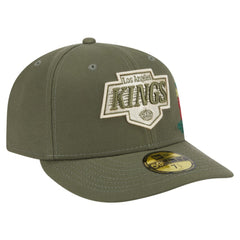 Los Angeles Kings New Era Tonal Florals 59FIFTY Fitted Hat - Olive | New Era Lifestyle