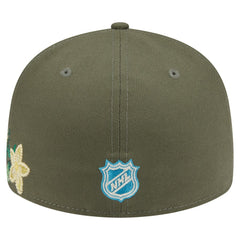 Philadelphia Flyers New Era Tonal Florals 59FIFTY Fitted Hat - Olive | New Era discount