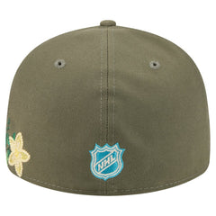 Boston Bruins New Era Tonal Florals 59FIFTY Fitted Hat - Olive | New Era sale