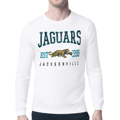 Jacksonville Jaguars Starter Retro Team Logo Long Sleeve T-Shirt - White - NFL