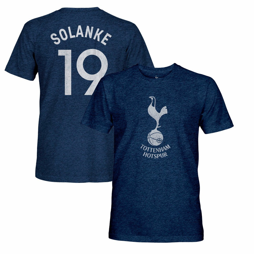 Dominic Solanke Tottenham Hotspur 1863FC Retro Player Name & Number Tri-Blend T-Shirt Navy