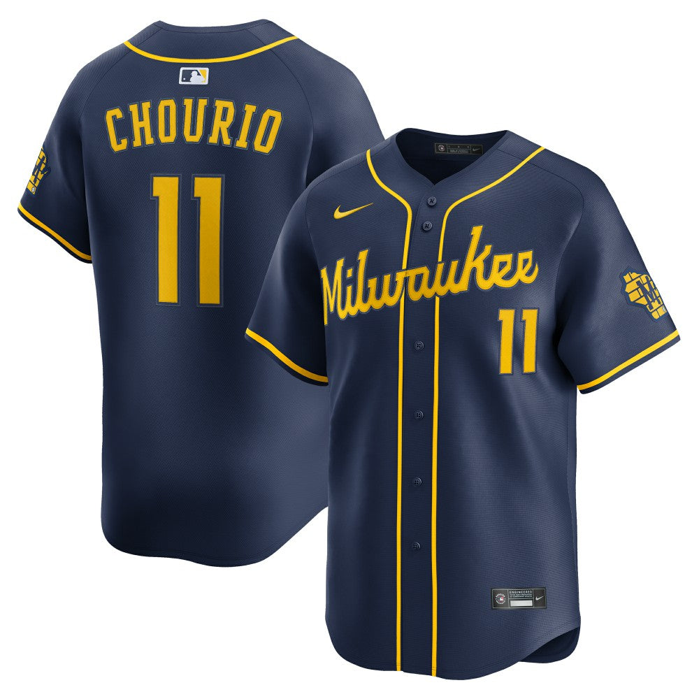 Jackson Chourio Milwaukee Brewers Nike Alternate 2 Limited Jersey Outlet