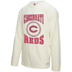 Cincinnati Reds Mitchell & Ness Arched Logo Slub Long Sleeve T-Shirt for sale
