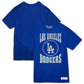 Los Angeles Dodgers Mitchell & Ness Arched Logo Slub T-Shirt Sale
