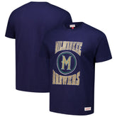 Milwaukee Brewers Mitchell & Ness Arched Logo Slub T-Shirt Online