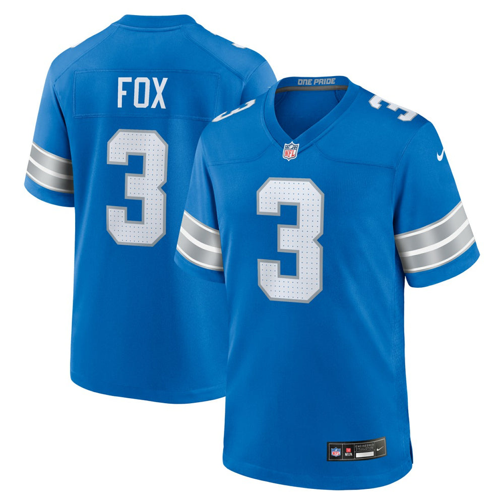 Jack Fox Detroit Lions Team Game Jersey - Blue - Nike