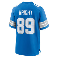 Brock Wright Detroit Lions Team Game Jersey - Blue - Nike