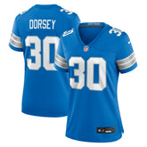 Khalil Dorsey Detroit Lions Women's Team Game Jersey - Blue - Nike