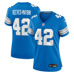 Jalen Reeves-Maybin Detroit Lions Women's Team Game Jersey - Blue - Nike