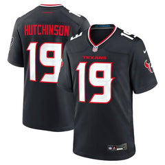 Xavier Hutchinson Houston Texans Team Game Jersey - Navy - Nike