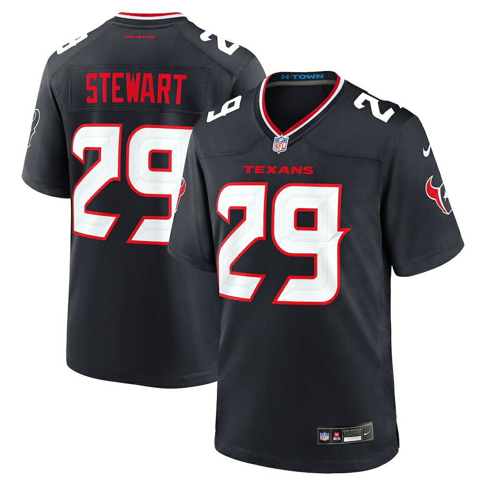M.J. Stewart Houston Texans Team Game Jersey - Navy - Nike