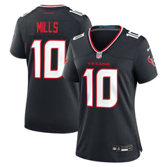 Davis Mills Houston Texans Women's Team Game Jersey - Navy - Nike