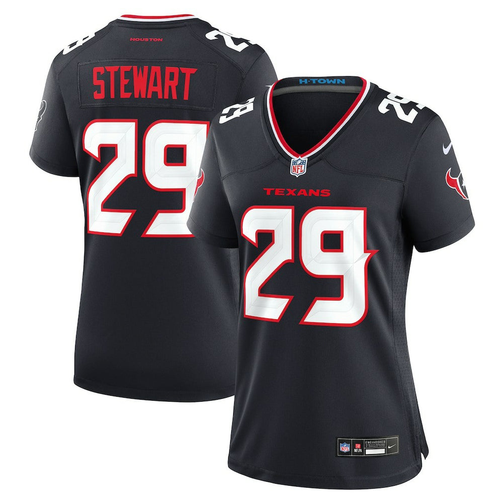 M.J. Stewart Houston Texans Women's Team Game Jersey - Navy - Nike